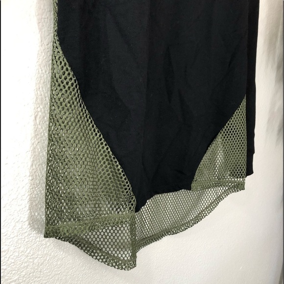 ASOS Black Long Sleeve Shirt With Green Netting - Picture 5 of 7